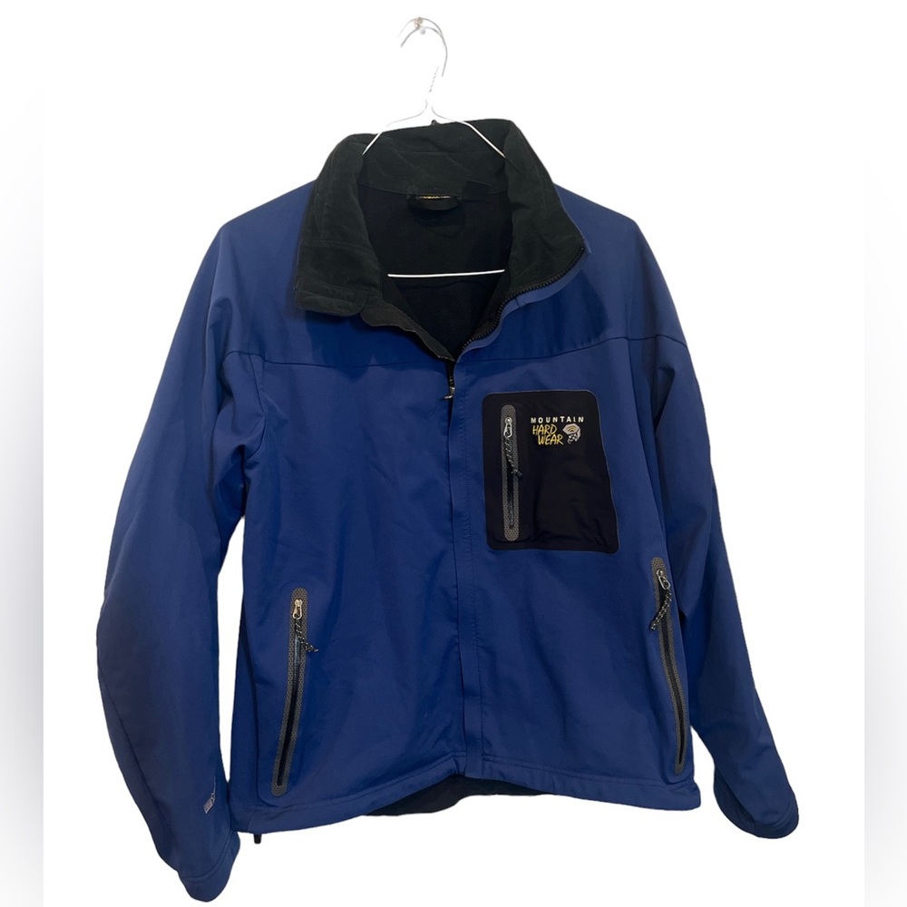Mountain Hard Wear Men’s Blue Fleece‎ Windstopper Jacket Size Large RN89674 EUC